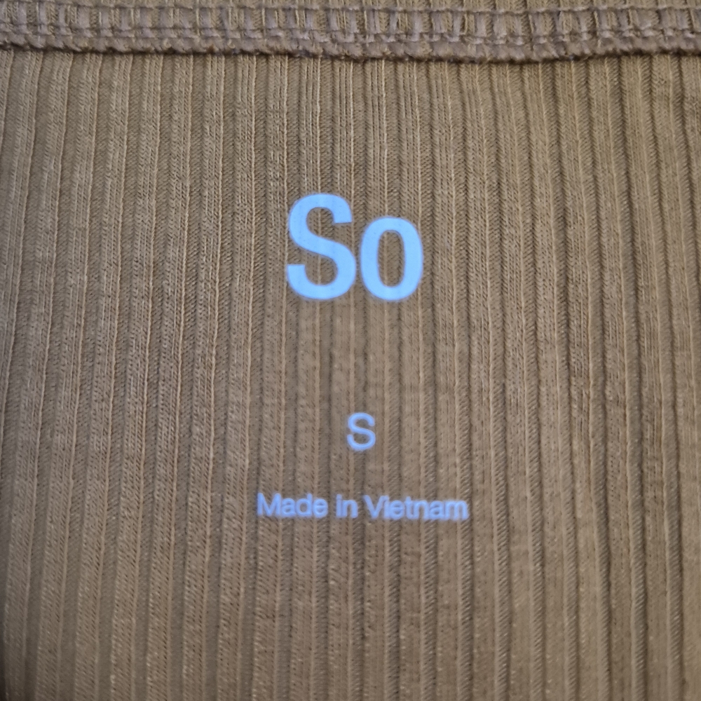 SO Brown Ribbed Fabric - Picture 2 of 2